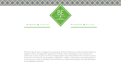 Desktop Screenshot of be-eventproductions.com